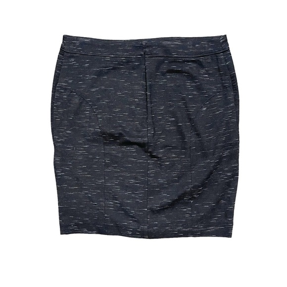 Fenn Wright Manson Woman 8 Skirt Black Winter White Straight‎ Pencil Stretch Zip - Picture 3 of 7